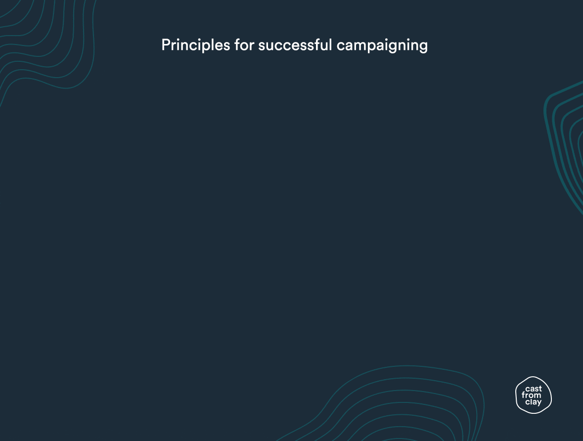 principles for successful campaigning